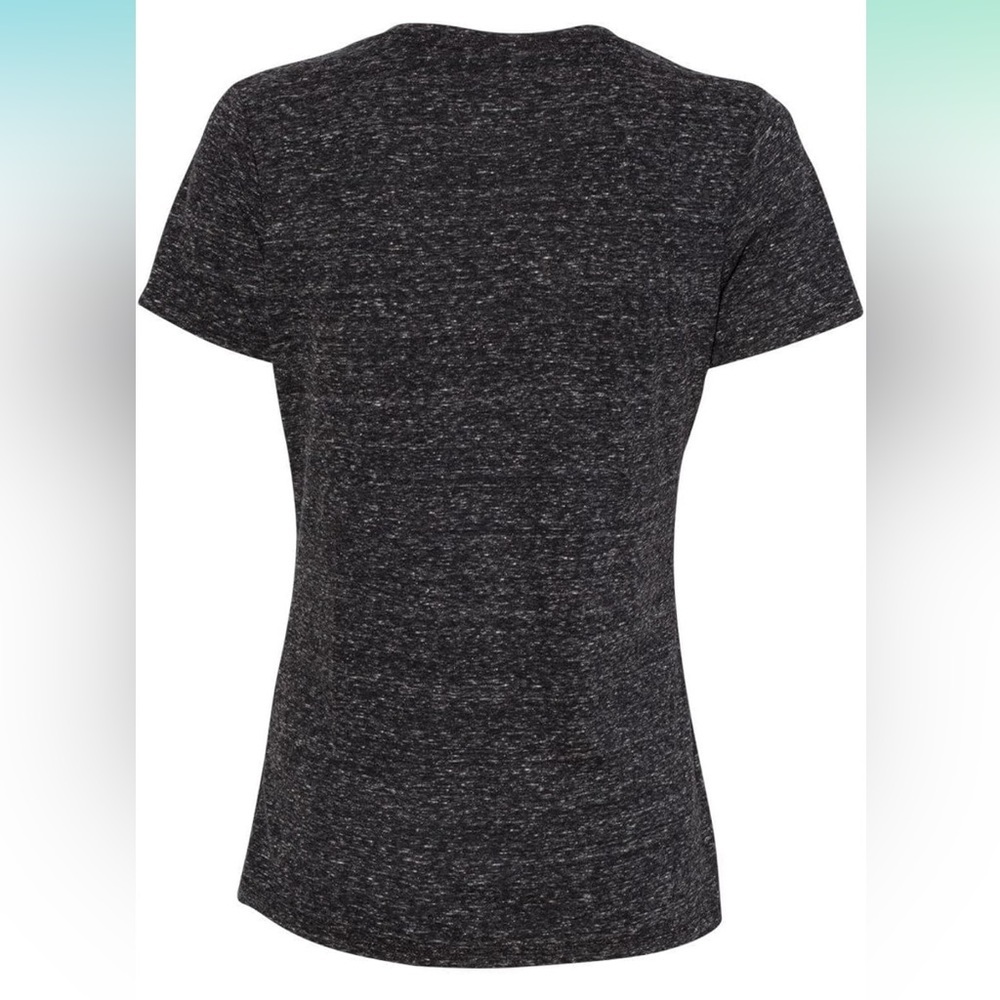JERZEES -Women's Snow Heather Jersey V-Neck size Medium - Picture 2 of 6